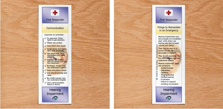 Hearing Impairment - Deaf Emergency Bookmark - Image 4